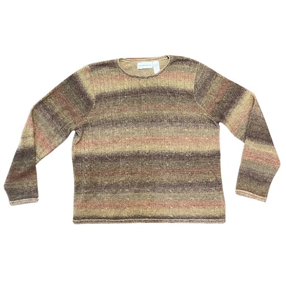Alfred Dunner Sweaters - Alfred Dunner Women's Large Ombré Pullover Sweater